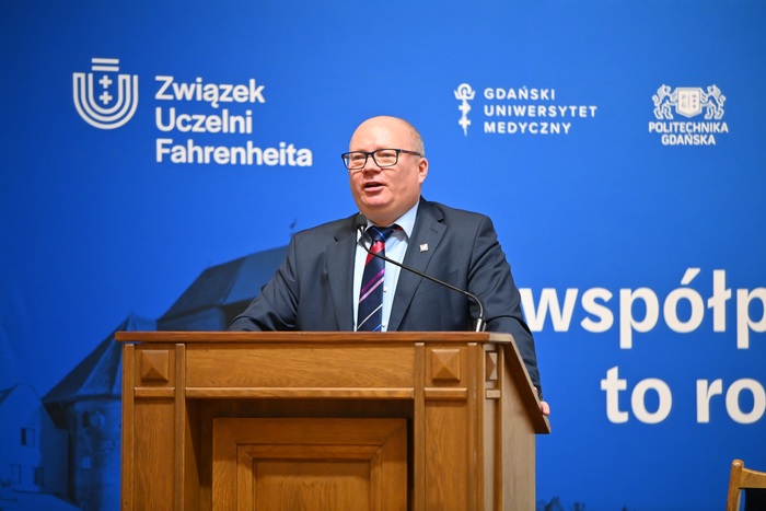 prof. Krzysztof Wilde, rektor PG podczas otwarcia posiedzenia Konwentu Gospodarczego FarU