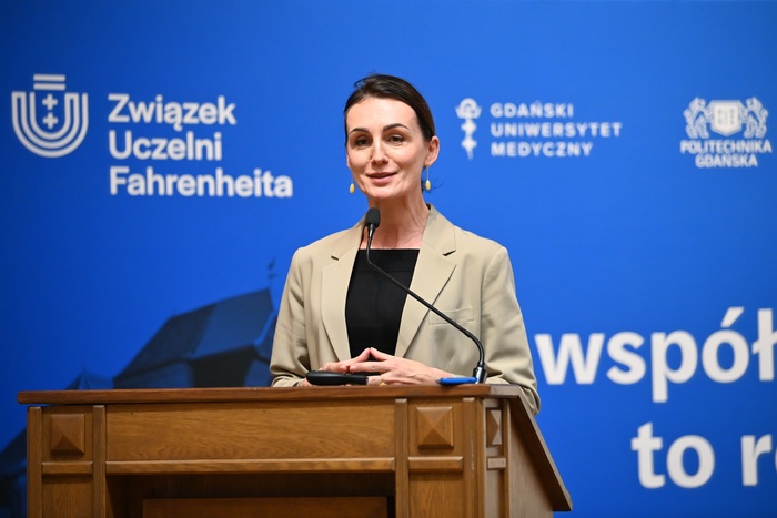 Beata Rutkiewicz, wojewoda pomorska podczas wypowiedzi na Konwencie Gospodarczym FarU