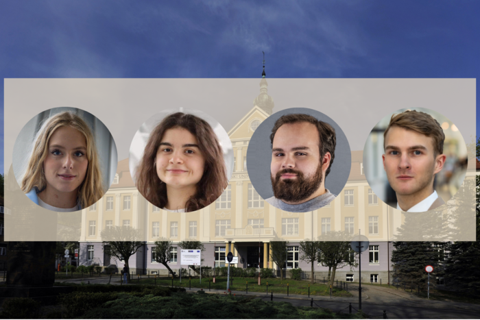 od lewej: Katarzyna Połomska, Janina Kowalik, Daniel Cieślak, Michał Bystram