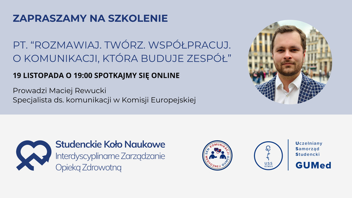 Szkolenie online "Rozmawiaj. Twórz. Współpracuj. O komunikacji, która buduje zespół"
