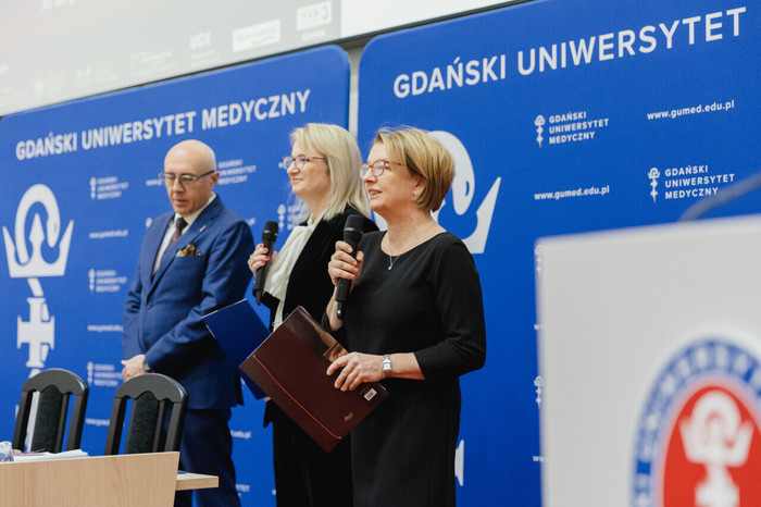 Dr hab. Jerzy Jankau, prof. Dominka Szalewska, dr Joanna Jabłońska-Brudło