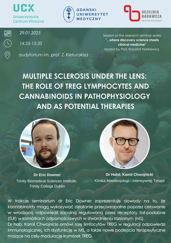Kolejne seminarium naukowe z cyklu: "…where discovery science meets clinical medicine"