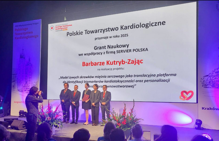 Grant naukowy Polskiego Towarzystwa Kardiologicznego dla prof. Barbary Kutryb-Zając