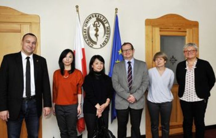 Przedstawiciele Toho University w GUMed i Aptece Szpitalnej UCK
