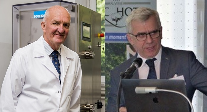 prof. Wiesław Sawicki i prof. Jędrzej Antosiewicz