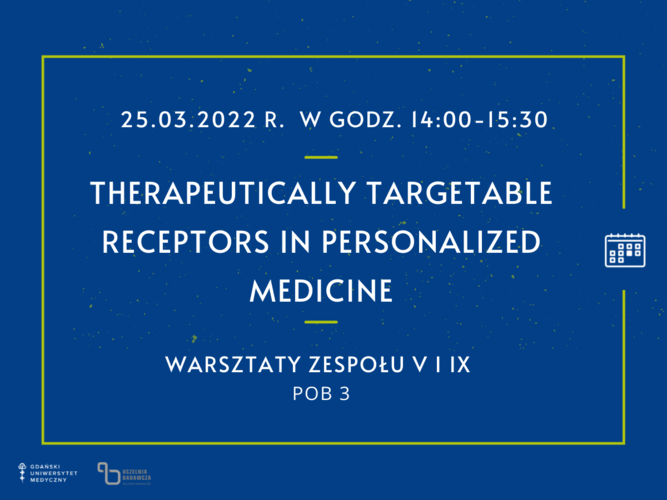 Therapeutically targetable receptors in personalized medicine