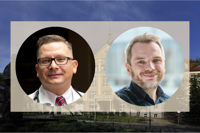 od lewej: dr Krzysztof Chlebus i dr hab. Piotr Bandosz