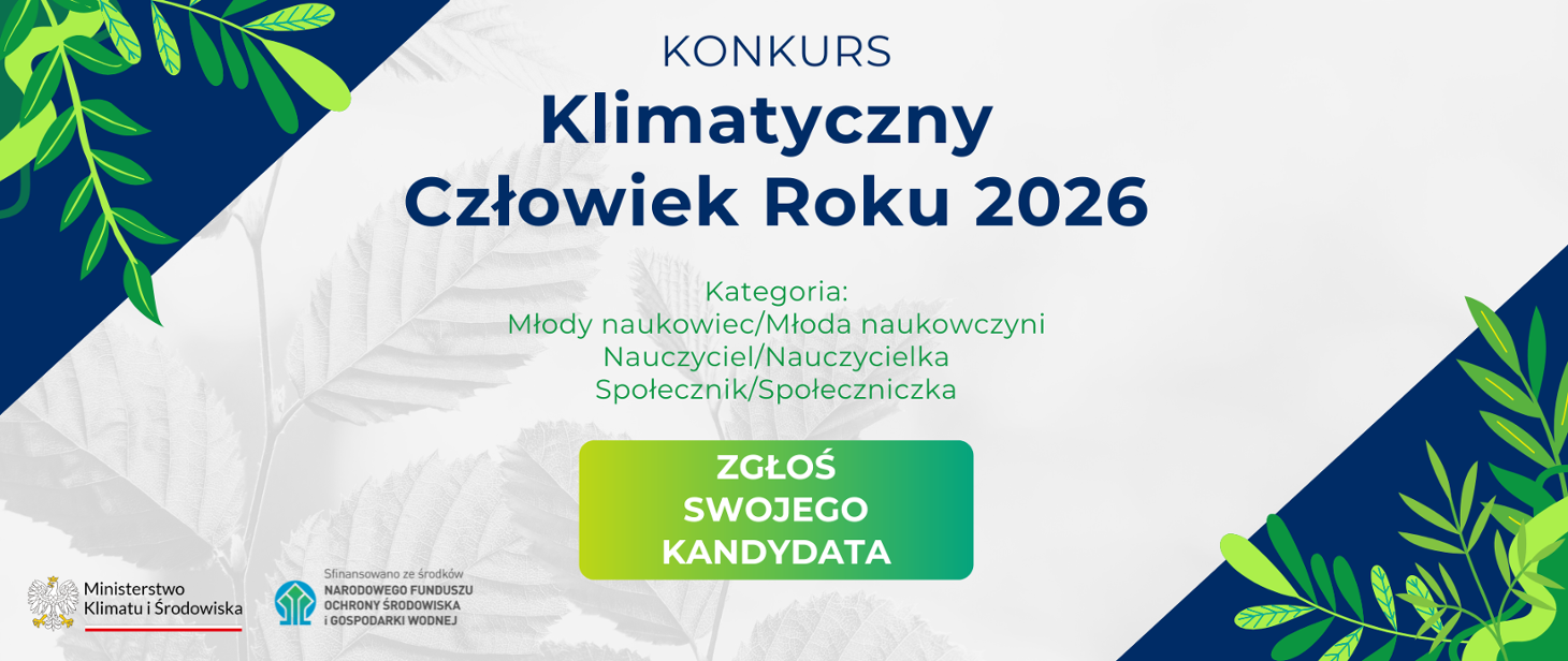 Konkurs Klimatyczny Człowiek Roku 2026