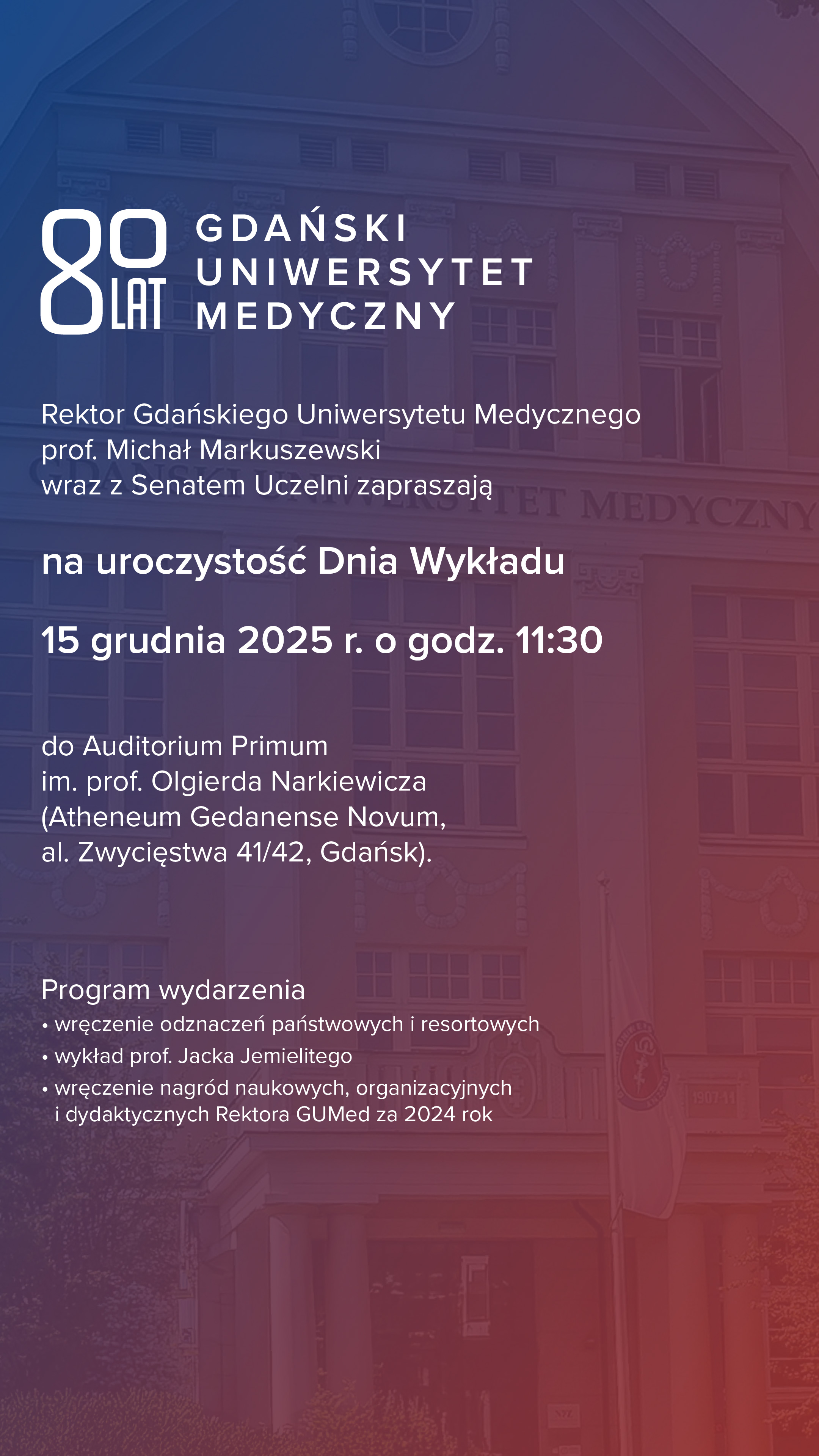 Plakat promujący wydarzenie