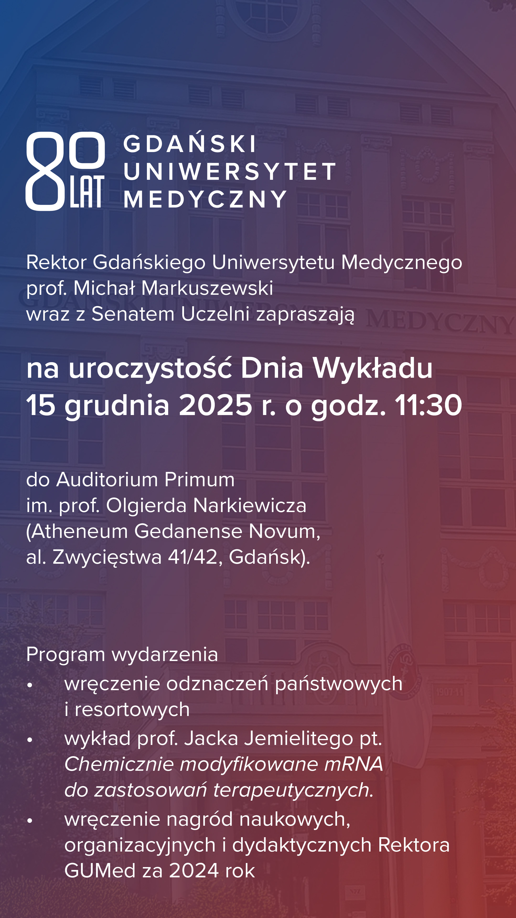 Plakat promujący wydarzenie