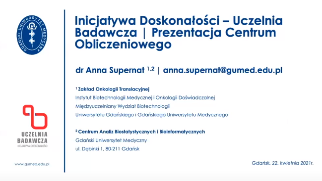 Inicjatywa Doskonałości – Uczelnia Badawcza Prezentacja Centrum Obliczeniowego