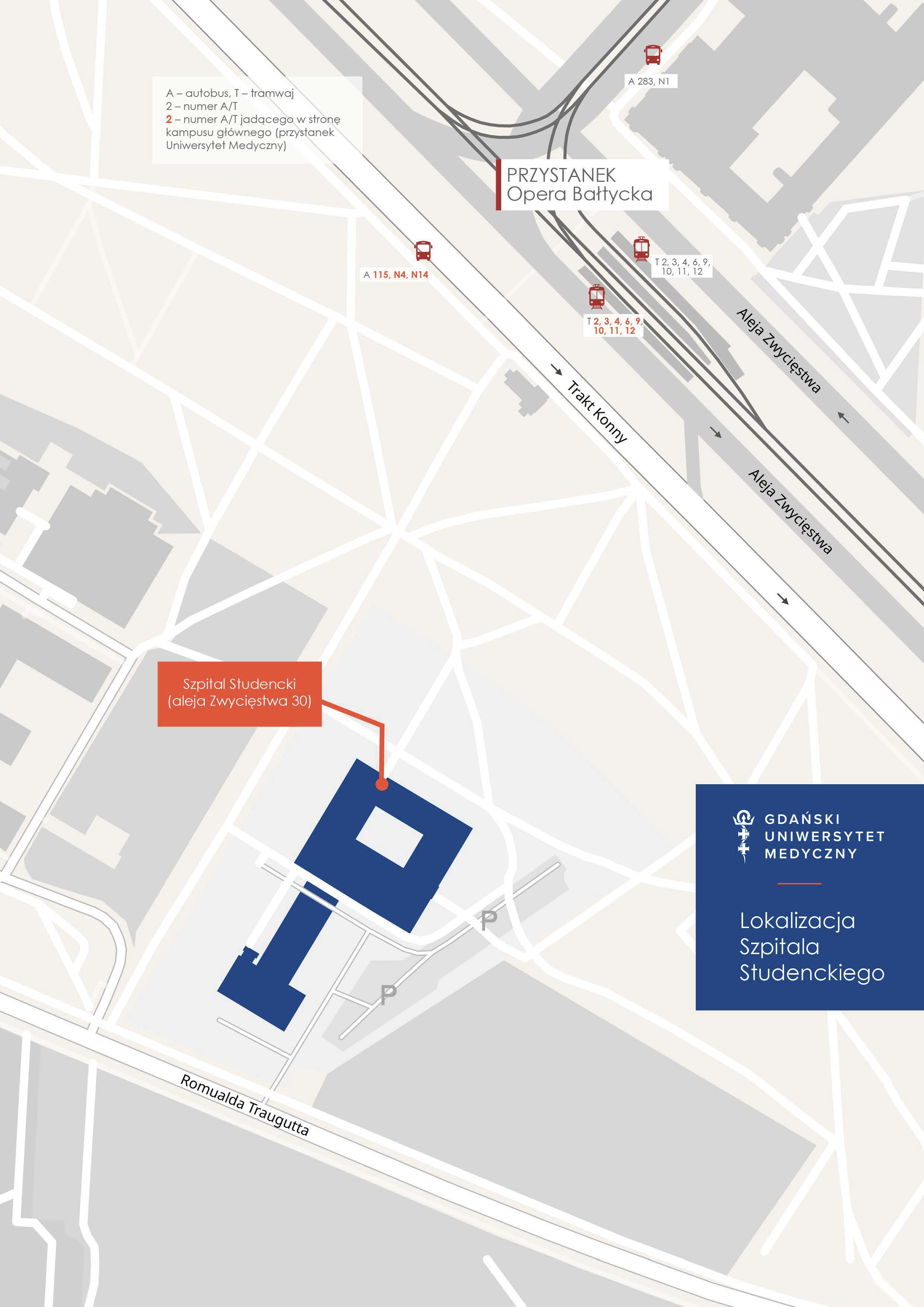 Lokalizacja Szpitala Studenckiego