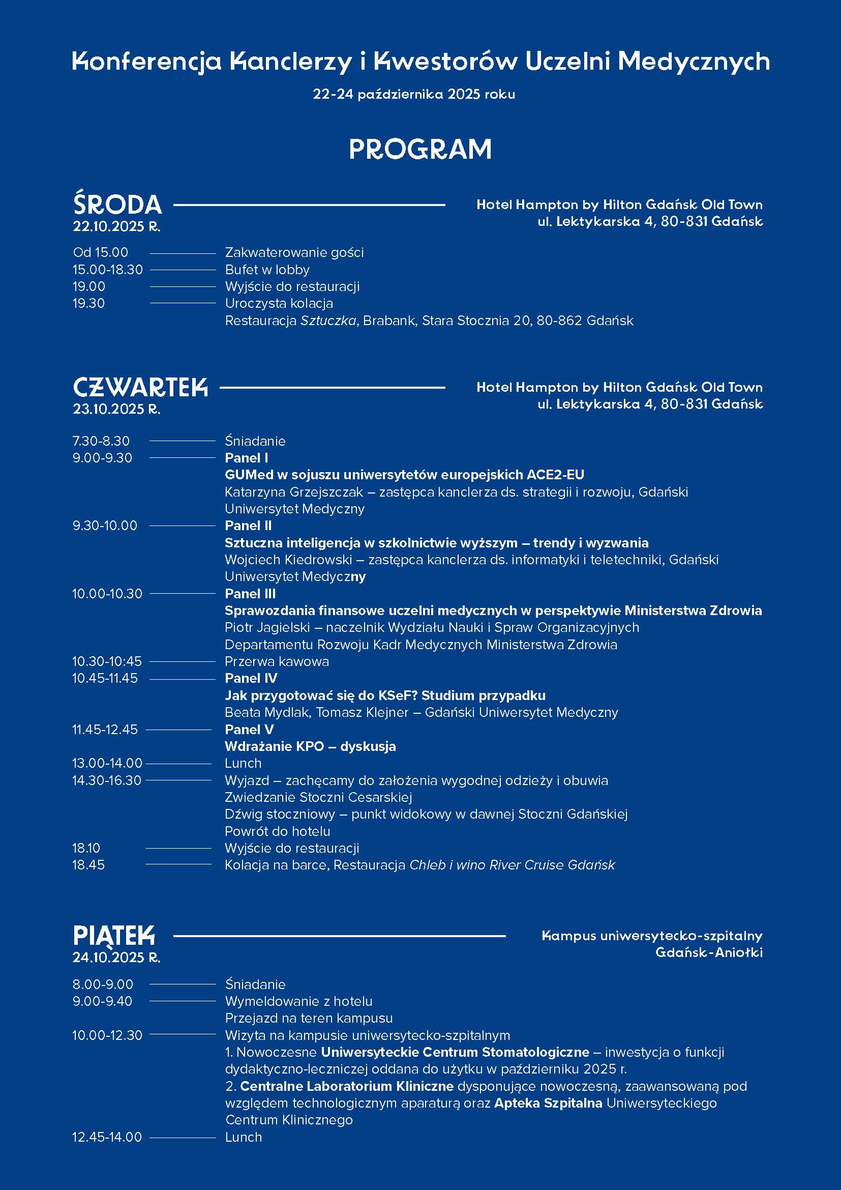 Program konferencji