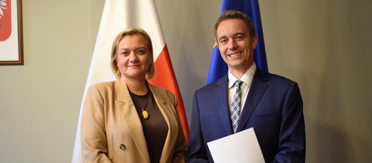 Dr Adam Polcyn i II Wicewojewoda Pomorska Anna Olkowska-Jacyno