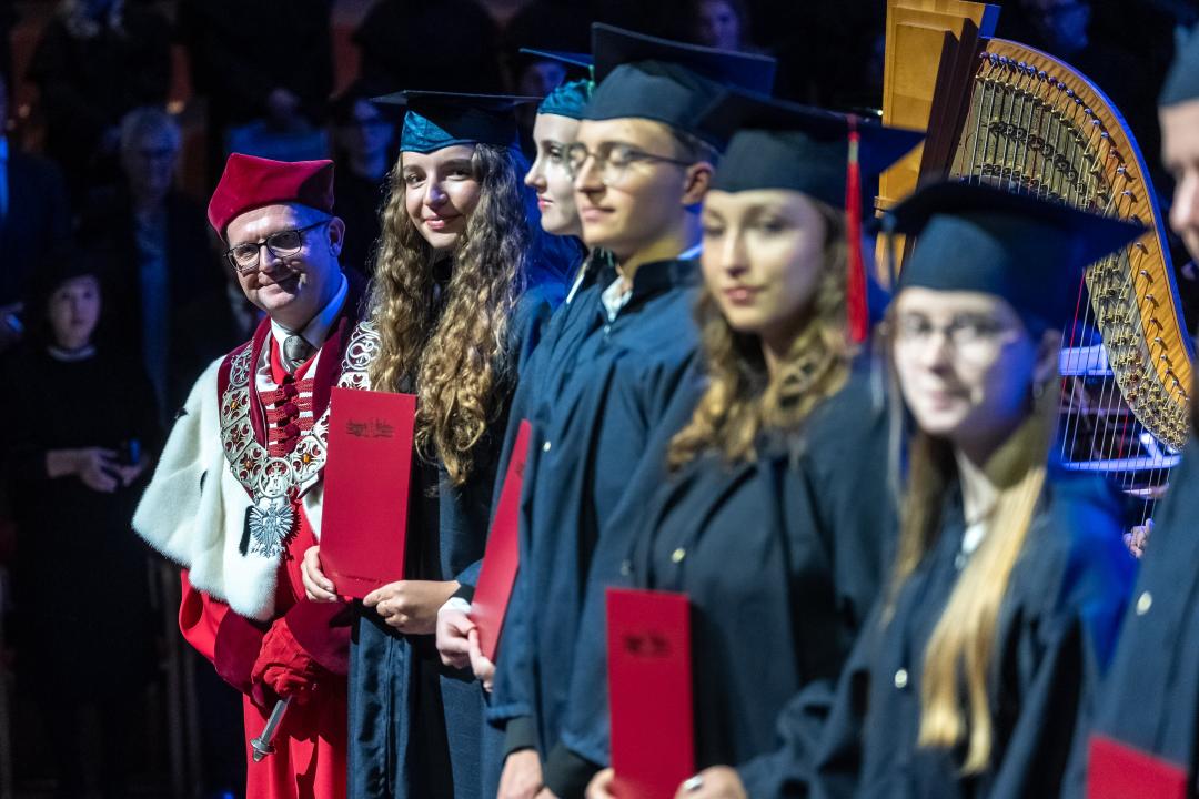 Rektor i immatrykulowani studenci