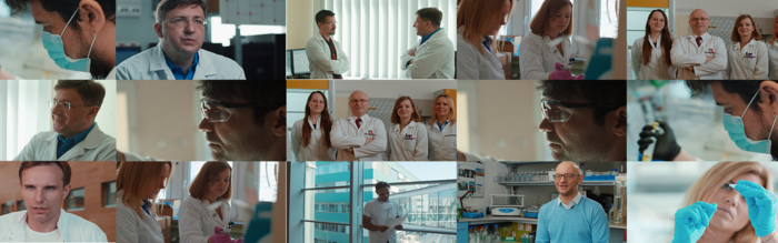 Zdjęcia przedstawiające naukowców biorących udział w projekcie Nauka To Ludzie