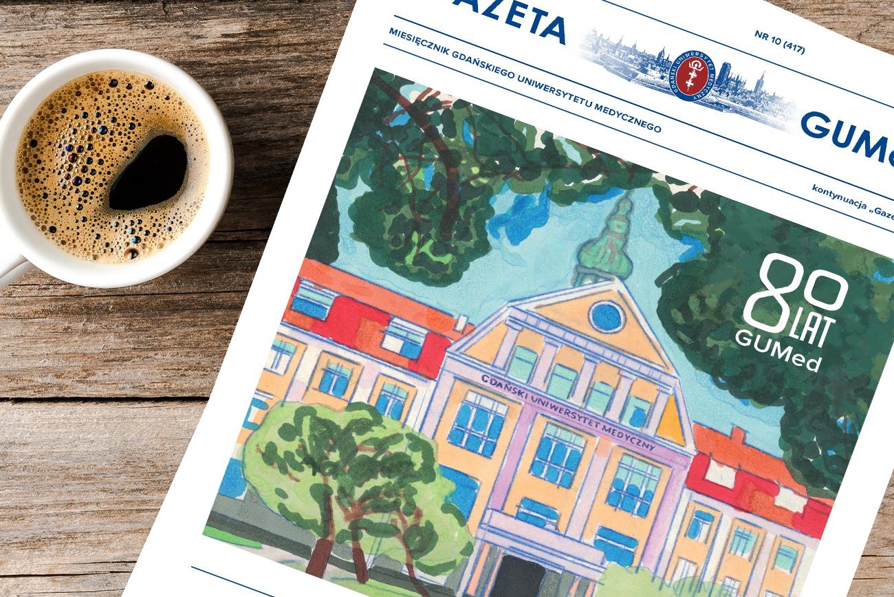 Okładka październikowego wydania "Gazety GUMed"